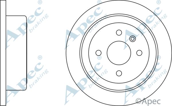 APEC BRAKING Jarrulevy DSK2067